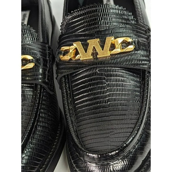Alexander Wang Women's Carter Black Embossed Loafers Size 38.5 (MSRP $595) - Picture 6 of 12